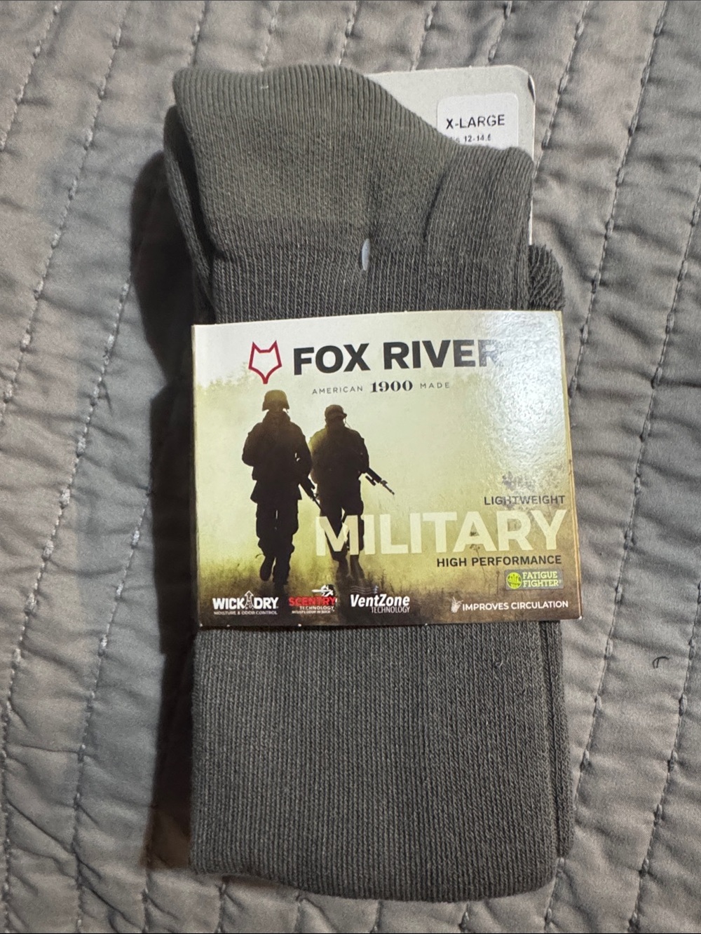 Fox River Men's Lightweight Military Performance Socks - Olive